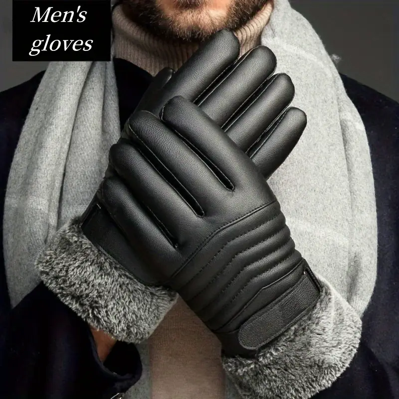 Leather Gloves Winter Warm Tou - Leather Driving Glove recension och pris
