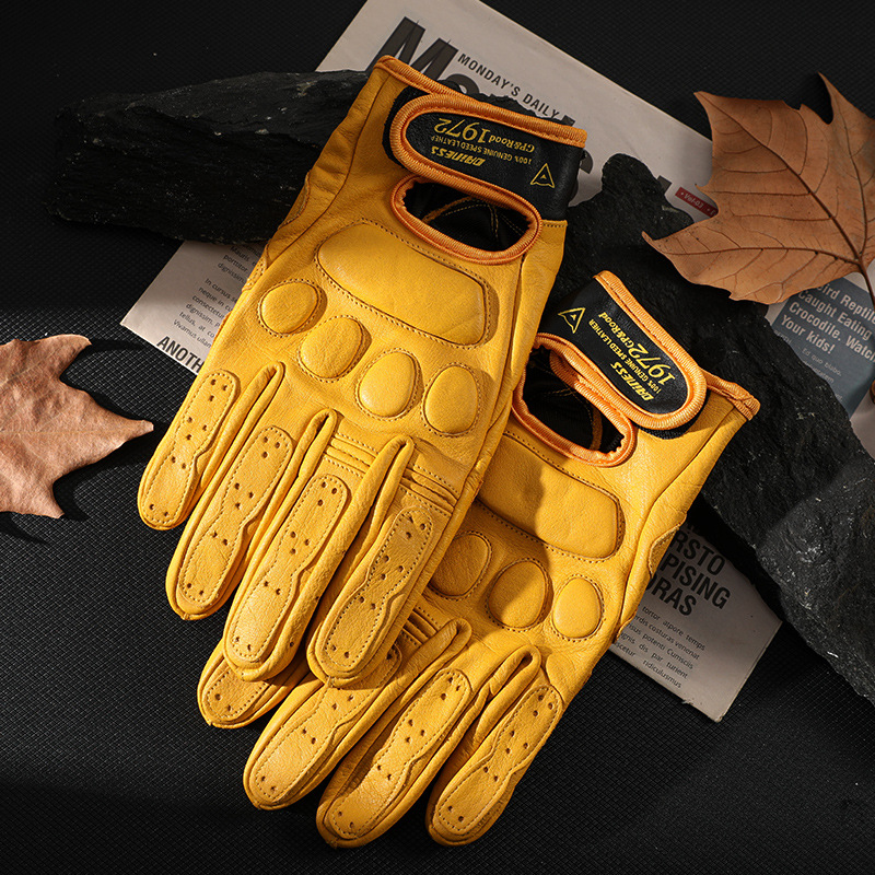 Motorcycle Cycling Gloves Leat - Leather Driving Glove recension och pris