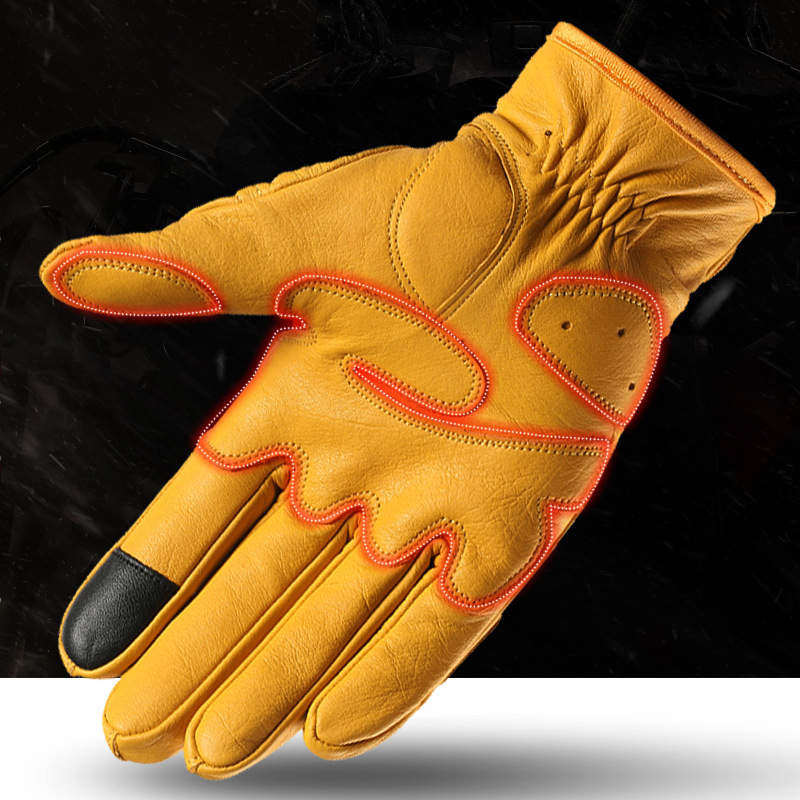 Motorcycle Cycling Gloves Leat - Leather Driving Glove recension och pris