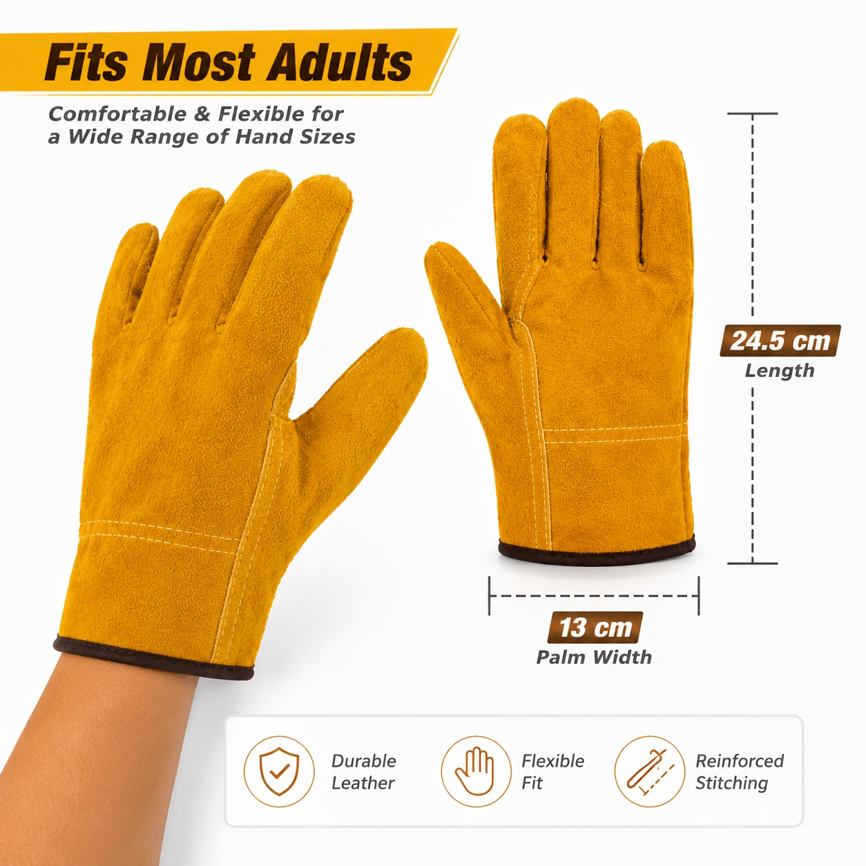 Work Gloves Sheepskin Leather  - Leather Driving Glove recension och pris