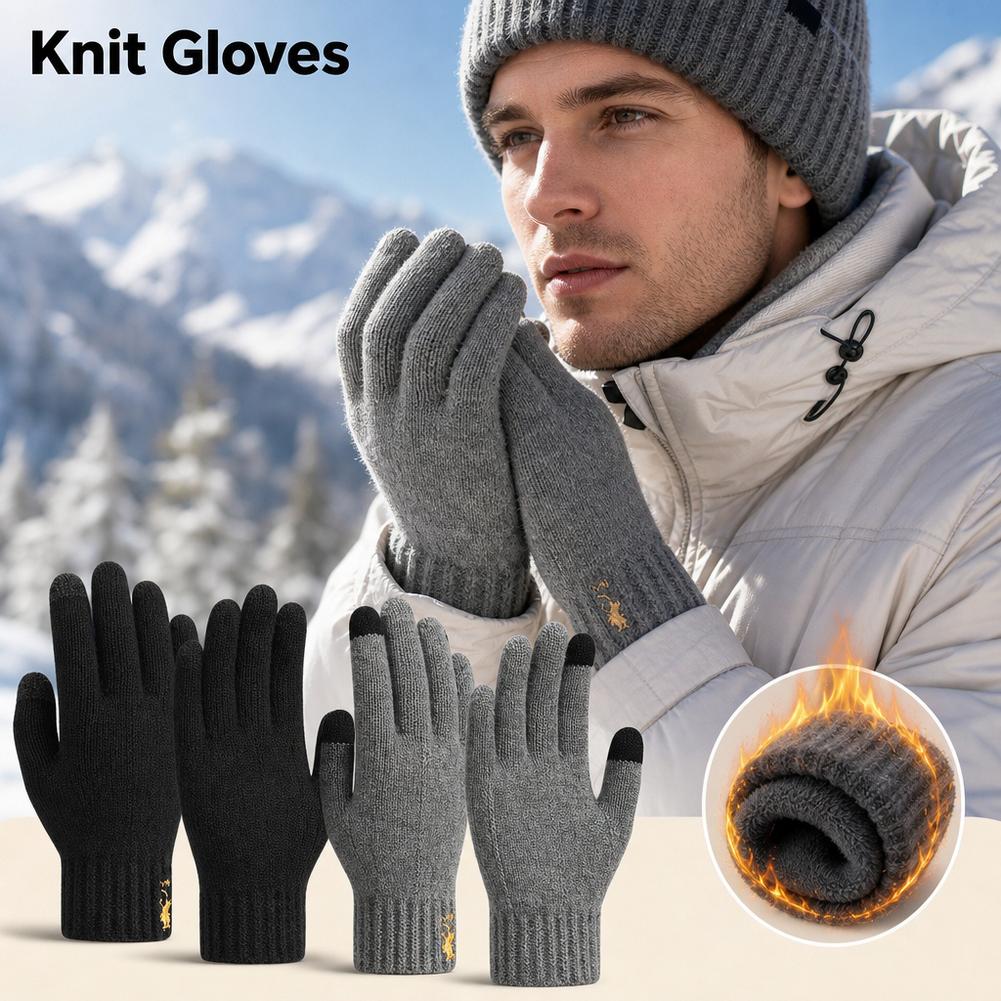 Winter Knit Gloves Touch Scree - Wool Glove Lined recension och pris