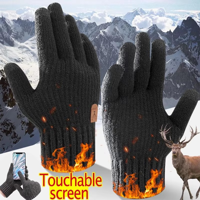 2026 Men's Thermal Wool Knitte - Wool Glove Lined recension och pris